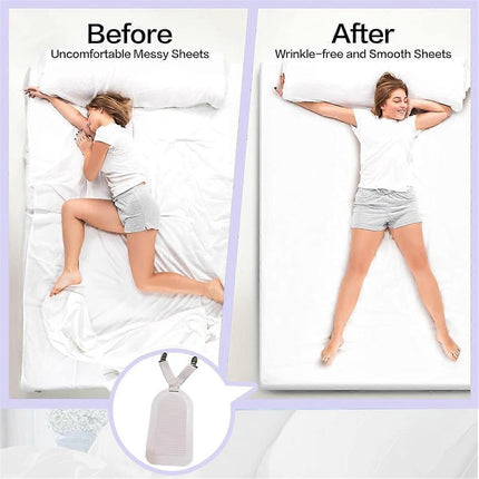 4PCS Adjustable Bed Sheet Holder Clips for Fitted Sheets