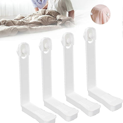 Adjustable Bed Sheet Holder Straps, Elastic Clips for Mattress & Sheets