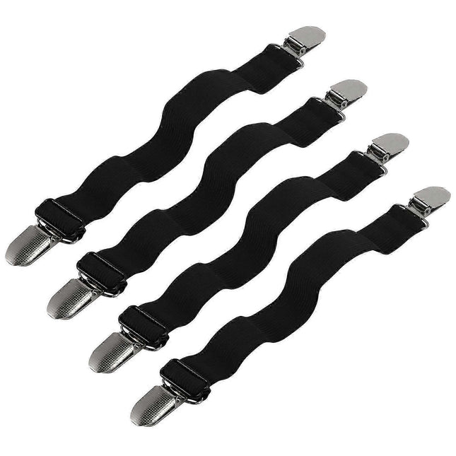 4PCS Adjustable Bed Sheet Straps Elastic Corner Clips for Mattress V1263-JX-3918