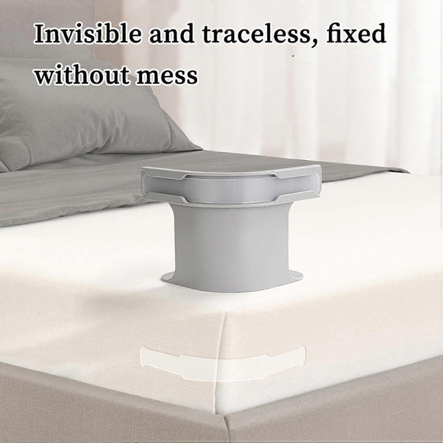 Grey Bed Sheet Holder Straps Heavy Duty Corner Clips for Mattress and Bedding – product detail
