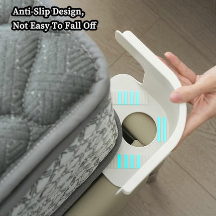 Grey Bed Sheet Holder Straps, Heavy Duty Corner Clips for Mattress and Bedding