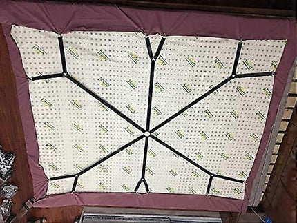 6-Way White Adjustable Bed Sheet Holder Straps, Fit Twin/Full/Queen/King