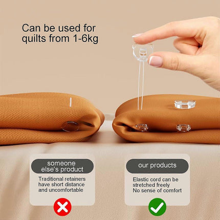 Bed Quilt Holder Clips, Anti-Movement Buckle for Sheets & Blankets