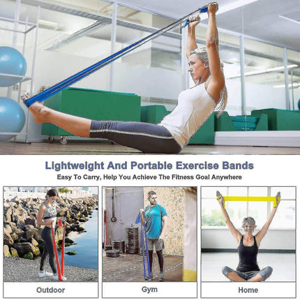 Yoga Resistance Band Set for Stretching & Home Fitness