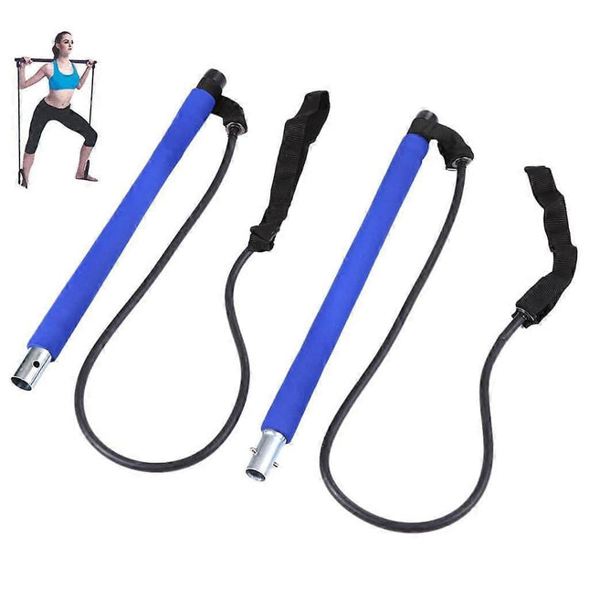 Pilates Bar Kit with Resistance Bands for Home Yoga & Gym Workout V1263-JX-3940
