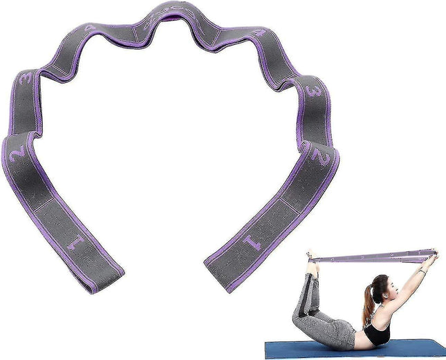 9-Loop Yoga Stretch Strap for Flexibility & Exercise V1263-JX-3941