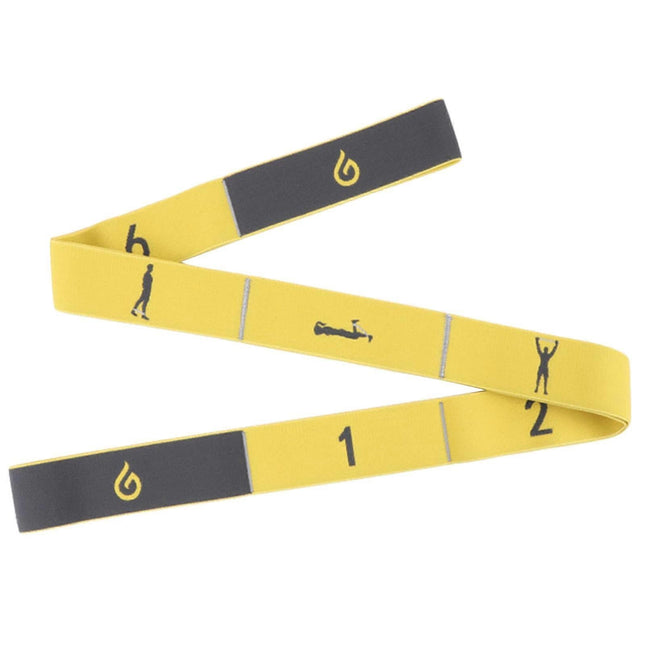 8-Loop Yellow Yoga Elastic Strap for Pilates & Gym Stretching V1263-JX-3943