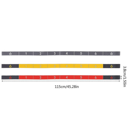 8-Loop Yellow Yoga Elastic Strap for Pilates & Gym Stretching
