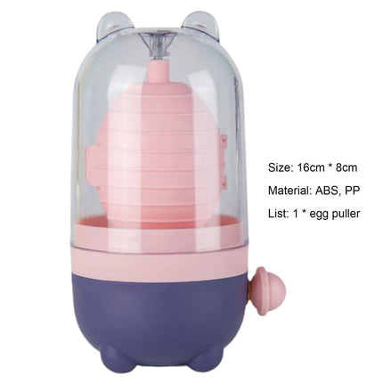 Manual Egg Puller Convenient ABS Simple Operation Mix Yolk Egg Mixer Home Decor -Pink