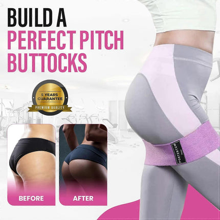 3 Resistance Bands Set for Leg Training & Support (3 Strength Levels)