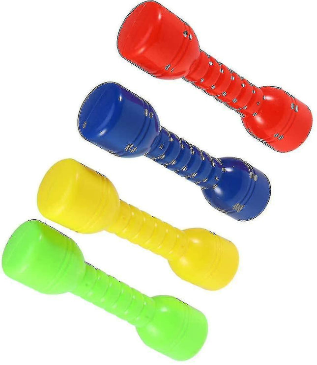 4pcs Babies Dumbbell Set for Yoga & Fitness (Red/Green/Blue/Yellow) V1263-JX-3963