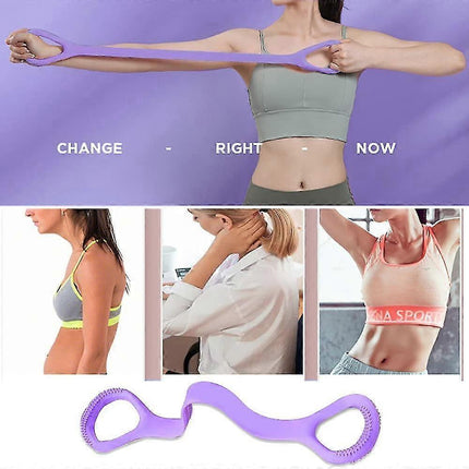 Elastic Resistance Band for Yoga Pilates Stretching & Training