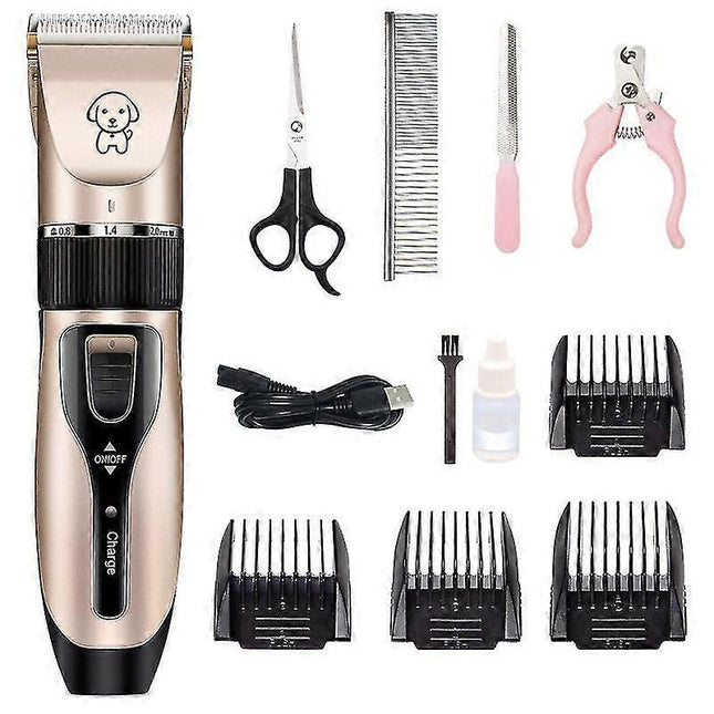 USB Dog Grooming Shaver Kit Pet Electric Clipper for Cats & Dogs V1263-JX-4042