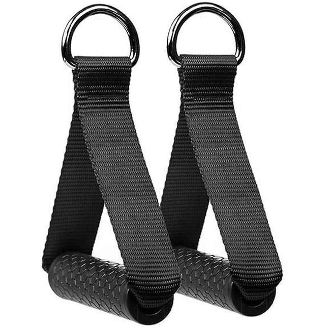 2pcs Rubber Cable Machine Grips Resistance Band Handle Attachment for Home Gym V1263-JX-4052