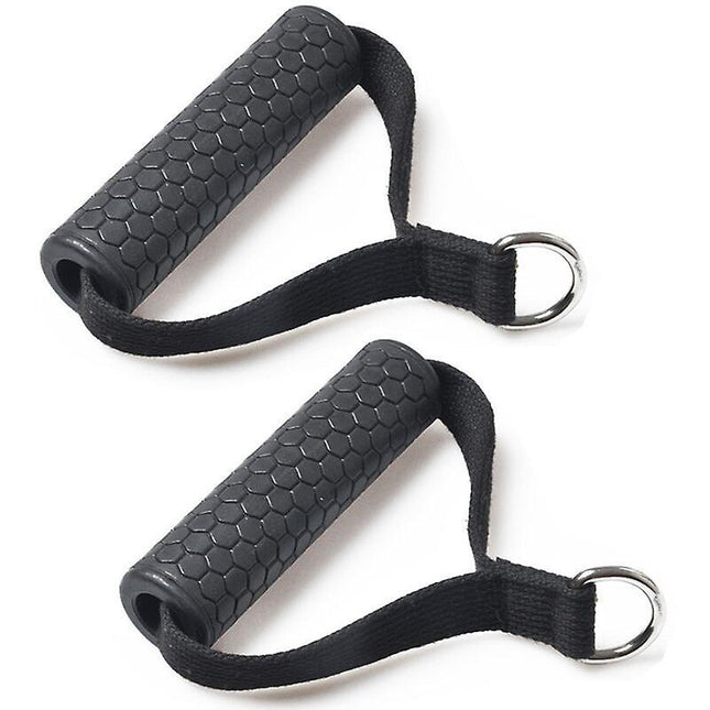 2pcs Rubber Cable Machine Grips Resistance Band Handle Attachment for Home Gym – product detail