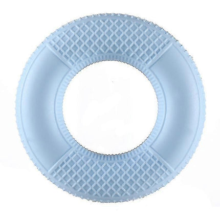4-Pack Mesh Silicone Grip Circles, Rehab Gym Hand Strength Trainer, 50lb, Blue