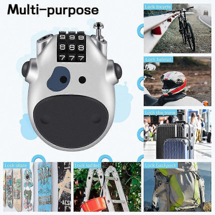 30" Cable Lock for Luggage & Bike - Combination Wire Rope Travel Lock