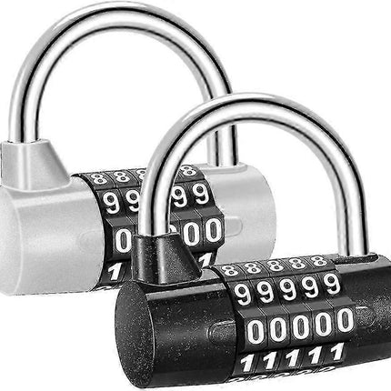 2pcs 5-Digit Combo Padlock - High Security Luggage Locks