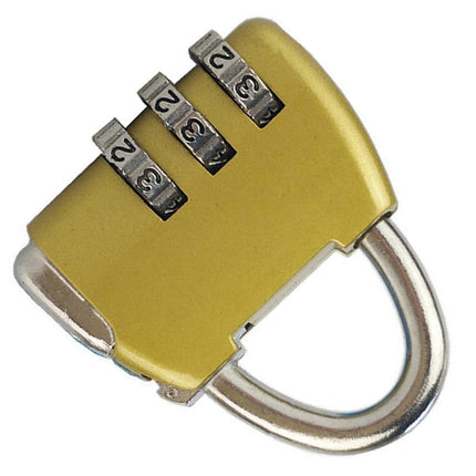 3-Digit Zinc Alloy Combo Lock - Heavy Duty Luggage Padlock