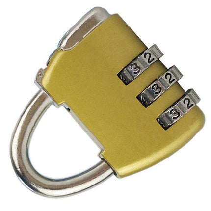 3-Digit Zinc Alloy Combo Lock - Heavy Duty Luggage Padlock