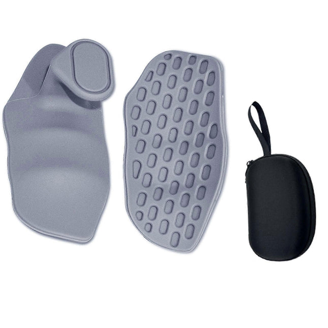 2pcs Flexible Gym Tape Grips with Storage Box for Weightlifting Grey V1263-JX-4096