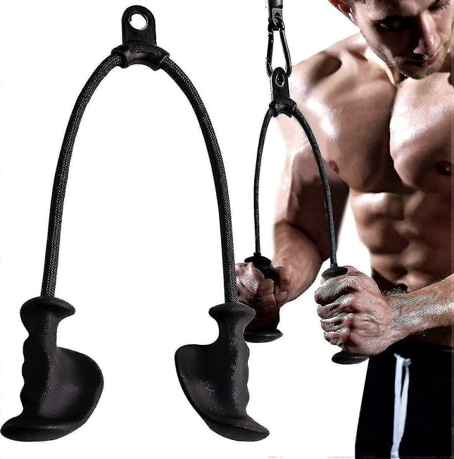 Anti-Slip Ergonomic Triceps Rope Gym Cable Attachment for Workout V1263-JX-4105