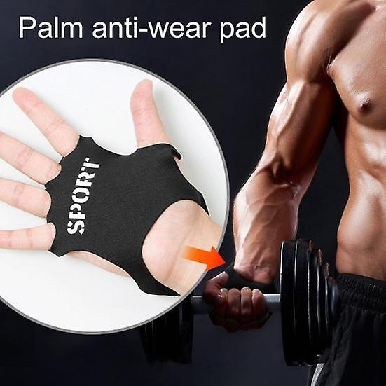 1 Pair Ultralight Workout Hand Grips Sweat-Absorbing Palm Protection Gloves – product detail