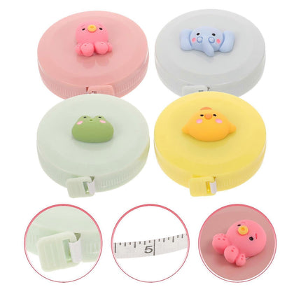 4pcs Body Measuring Tape Retractable Flexible Tape Measure for Body and Tailor