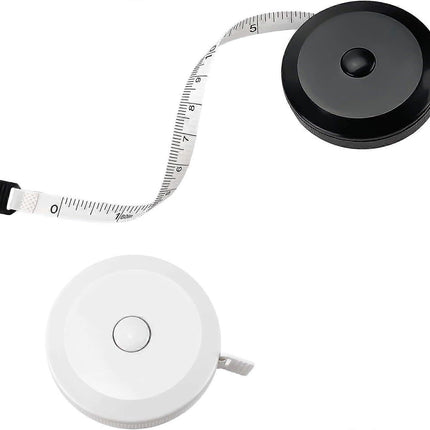 2pcs Fabric Tape Measure Retractable Body Measuring Tape Soft Sewing Tool