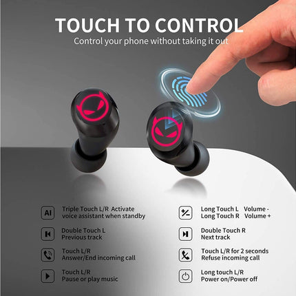 Mini Bluetooth Earbuds - Waterproof - Wireless Earphones with Cute Charging Case