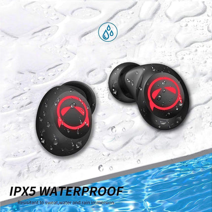 Mini Bluetooth Earbuds - Waterproof - Wireless Earphones with Cute Charging Case