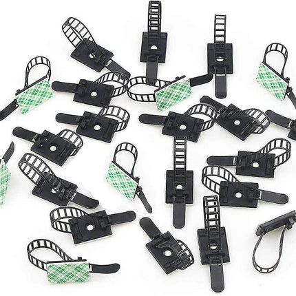 50pcs Adjustable Cable Clamps 3M Adhesive Cable Organizer Wire Holder Set