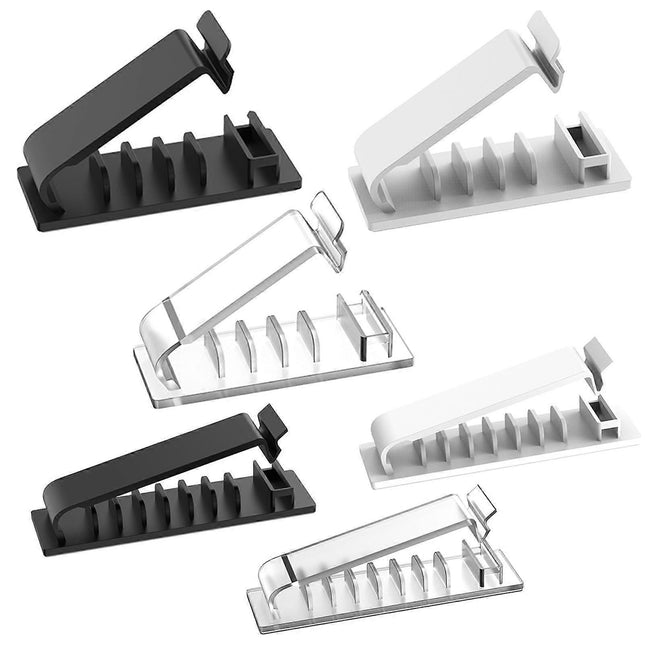 Cable Management Clips Self-Adhesive Wire Holder for Desk No-Mess Cord Organizer – product detail