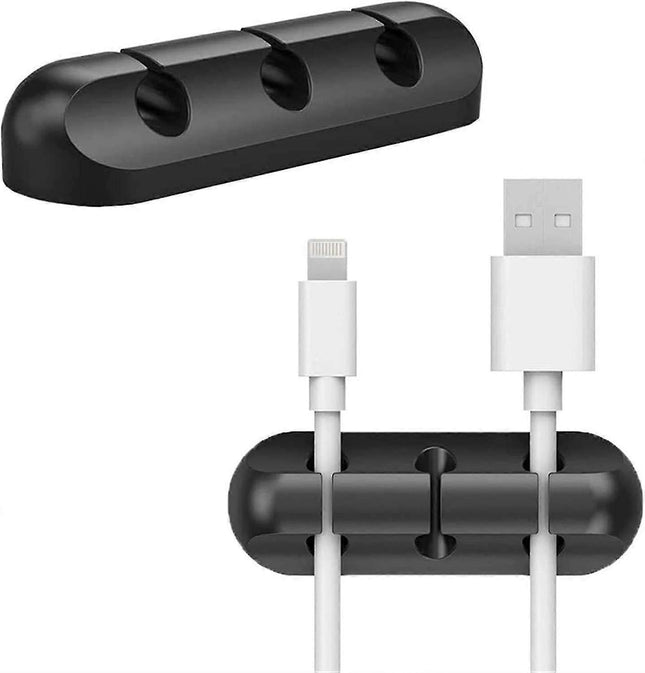 2pcs Adhesive Cable Clips Cord Organizer Hooks for Power and Charging Cables V1263-JX-4245