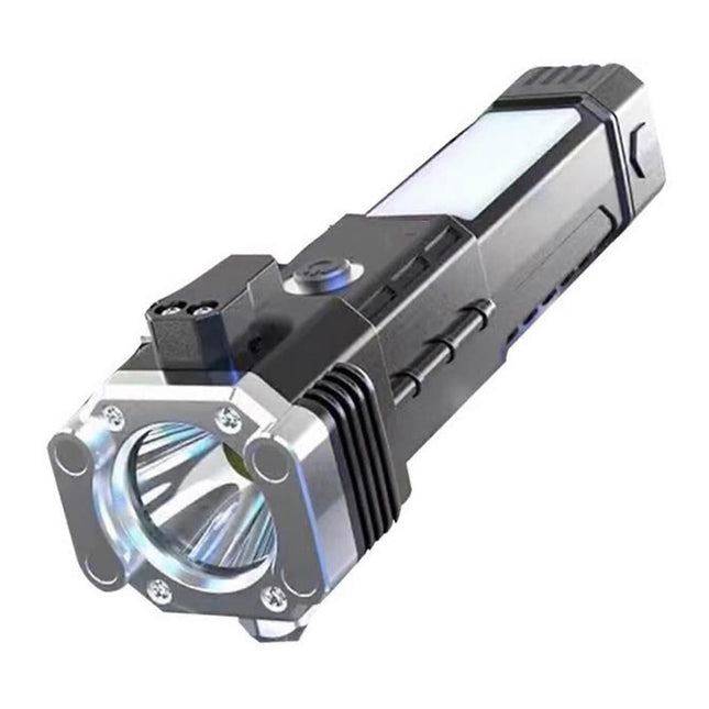 Multifunction Car Flashlight with Window Breaker Rechargeable Emergency Torch V1263-JX-4272