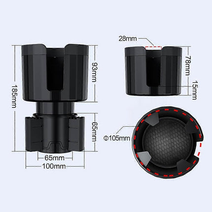 Car Cup Holder Expander Adapter - Universal Drink Holder for On-Board Use