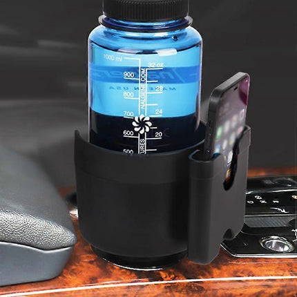 Car Cup Holder with Phone Holder - Organizer Expander in Grey Color
