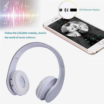 Bluetooth Headphones Wireless,Over Ear Headset with Microphone