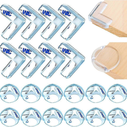 20pcs Table Corner Protectors - Clear Shockproof Babies Furniture Edge Guards for Home security
