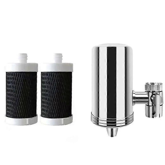 Tap Water Filter Purifier Softener & Descaler for Kitchen Faucet Use V1263-JX-4593 in Stainless Steel
