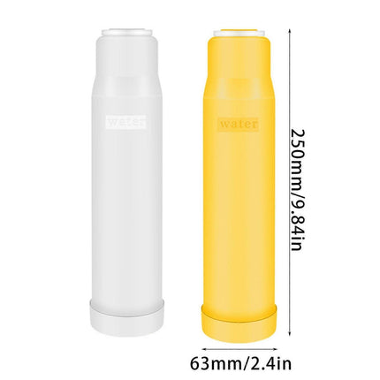 4pcs Carbon Water Filter Cartridges for Kitchen Use (2 Yellow + 2 White)