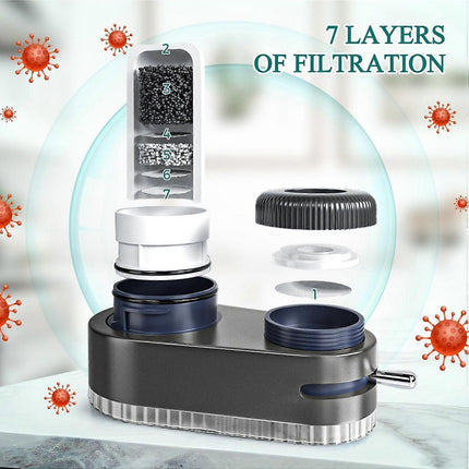 Transparent Sink Tap Water Filter, Anti-Limescale Purifier
