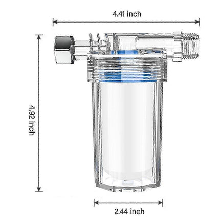 Water Filter for Washing Machine, Showerhead, Bath, Toilet, Travel & Household Use