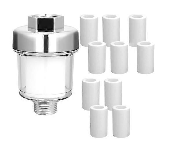 Universal Shower Tap Filter Anti-Limescale Purifier Silver Transparent V1263-JX-4611