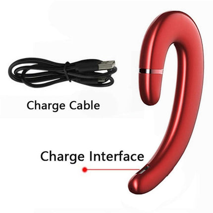 Ear Hook Wireless Headphones - Non Ear Plug - Noise Cancelling Single Ear Headset with Mic