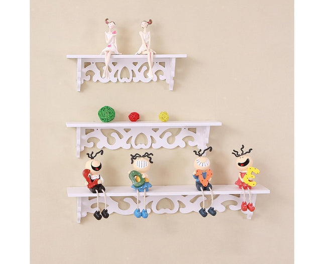 Modern White Floating Wall Mounted Display Storage Shelf Home Living Room Decor-White S – product detail