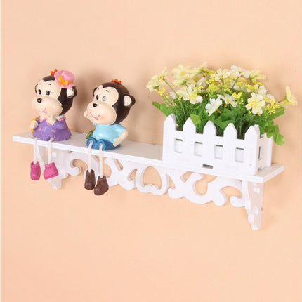 Modern White Floating Wall Mounted Display Storage Shelf Home Living Room Decor-White S