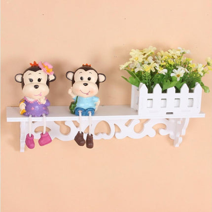 Modern White Floating Wall Mounted Display Storage Shelf Home Living Room Decor-White S
