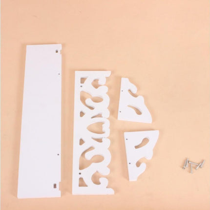 Modern White Floating Wall Mounted Display Storage Shelf Home Living Room Decor-White S