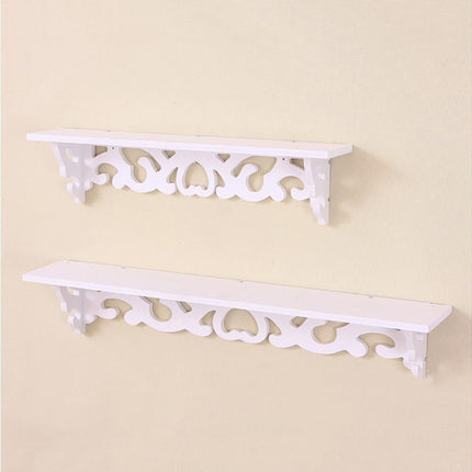 Modern White Floating Wall Mounted Display Storage Shelf Home Living Room Decor-White S